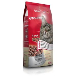 سعر دراي فود بيفي للقطط كرونسنيس ميكس بطعم الديك الرومي والفراخ والسمك حجم 20 Bewi Cat Food Coroncinis 3 Mix